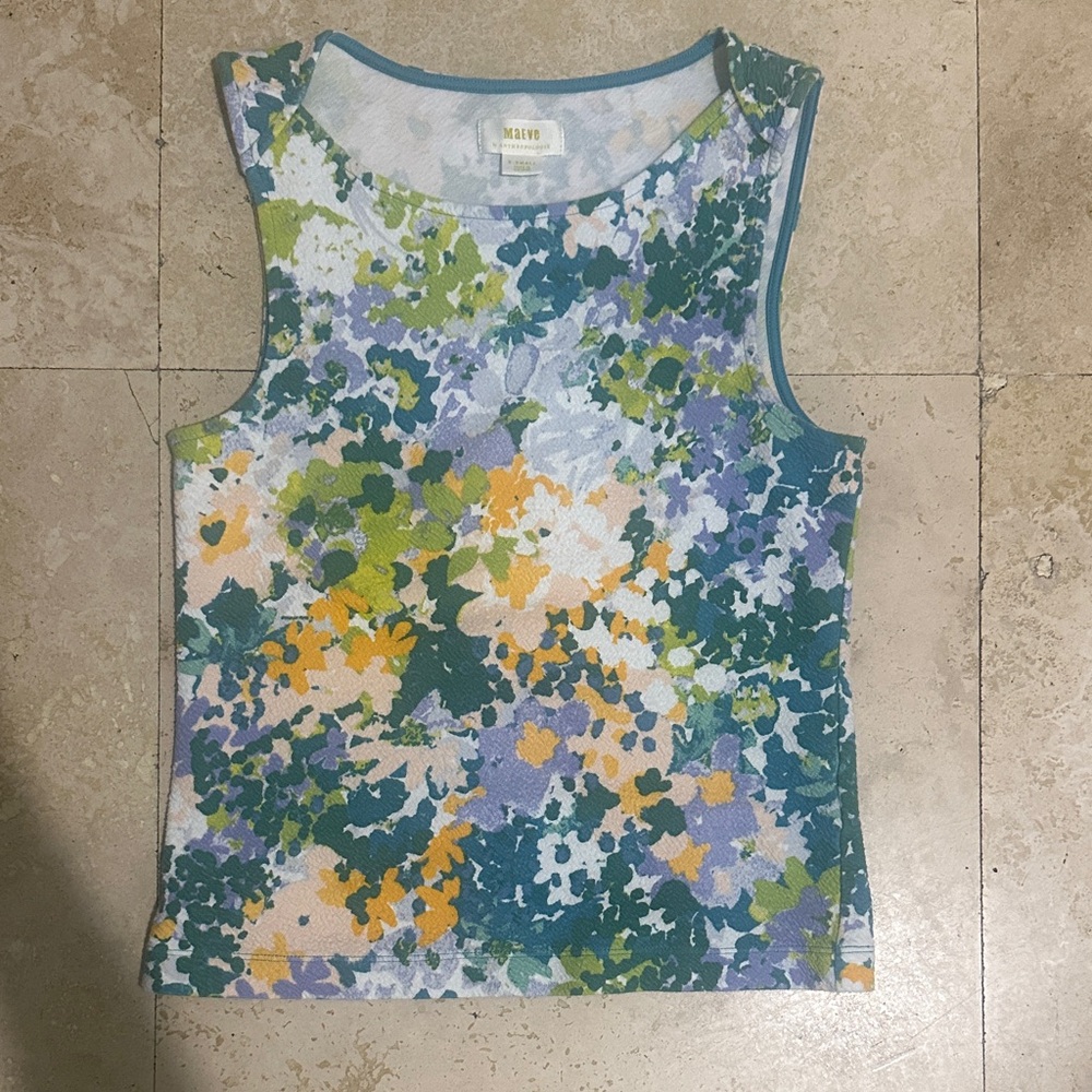 Maeve Multicolor Floral Tank Top